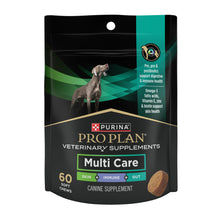 Load image into Gallery viewer, Purina Pro Plan Veterinary Supplements Multi Care Canine Chews for Dogs, with Omega 3, Supports Skin, Immune and Gut Health - 30ct Pouch