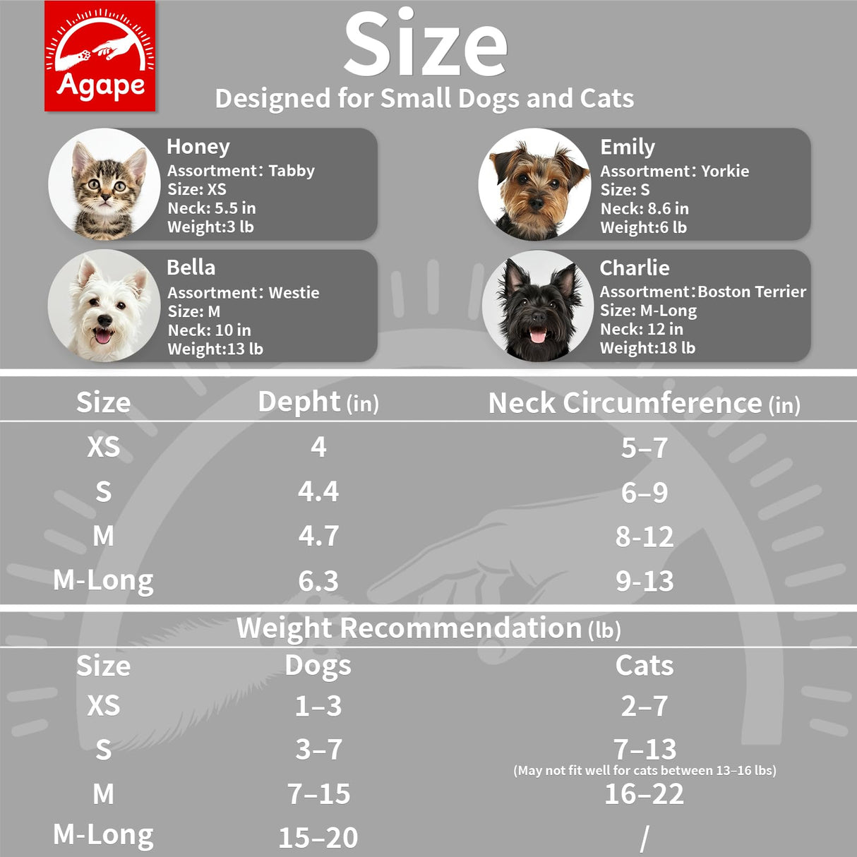 Agape Soft Dog Cone for Small Dogs & Cats, Comfy Dogs Recovery Collar After Surgery, Adjustable E Collar Alternative to Stop Licking, Protective Elizabethan Collars for Pup, Comfortable Dog Cones