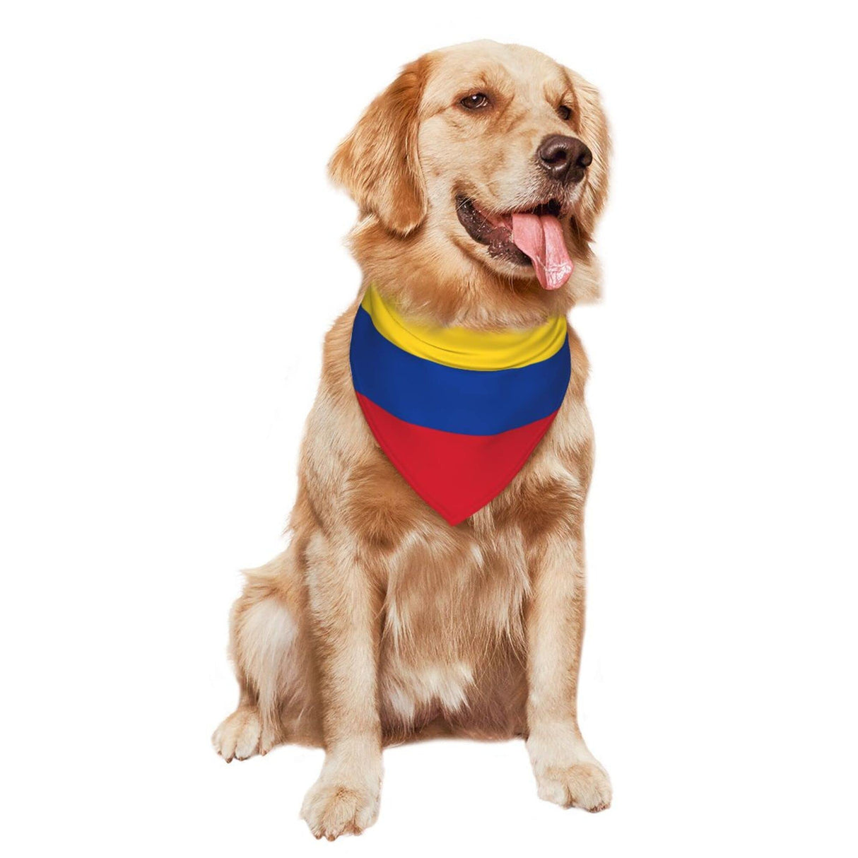 Dog Bandanas Colombia Flag Pet Bandana Scarf Triangle Bibs Kerchief Accessories for Dogs Cats