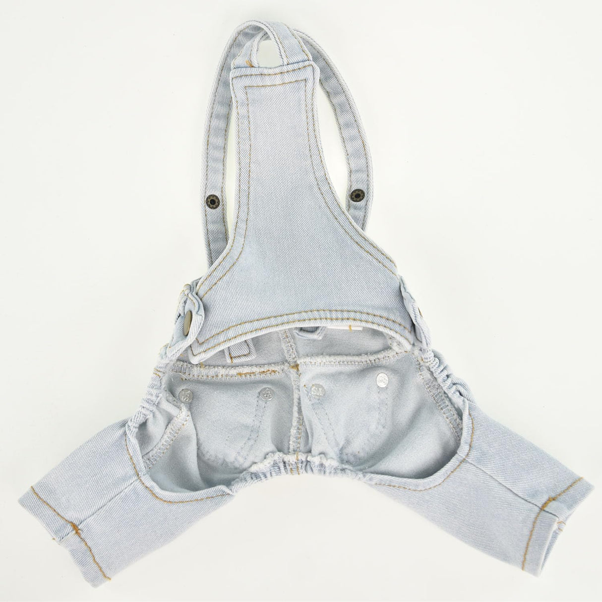 FLAdorepet Classic Dog Denim Jumpsuit Overalls,Dog Pet Cat Jeans Pants Clothes,Puppy Cowboy Costumes Outfits for Chihuahua Yorkie Dachshund (Light Blue, X-Large)