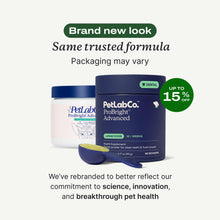 Load image into Gallery viewer, PetLab Co. ProBright Advanced Dental Powder - Dog Breath Freshener - Teeth Cleaning Made Easy – Targets Tartar & Bad Breath - Packaging May Vary - Formulated for Large Dogs