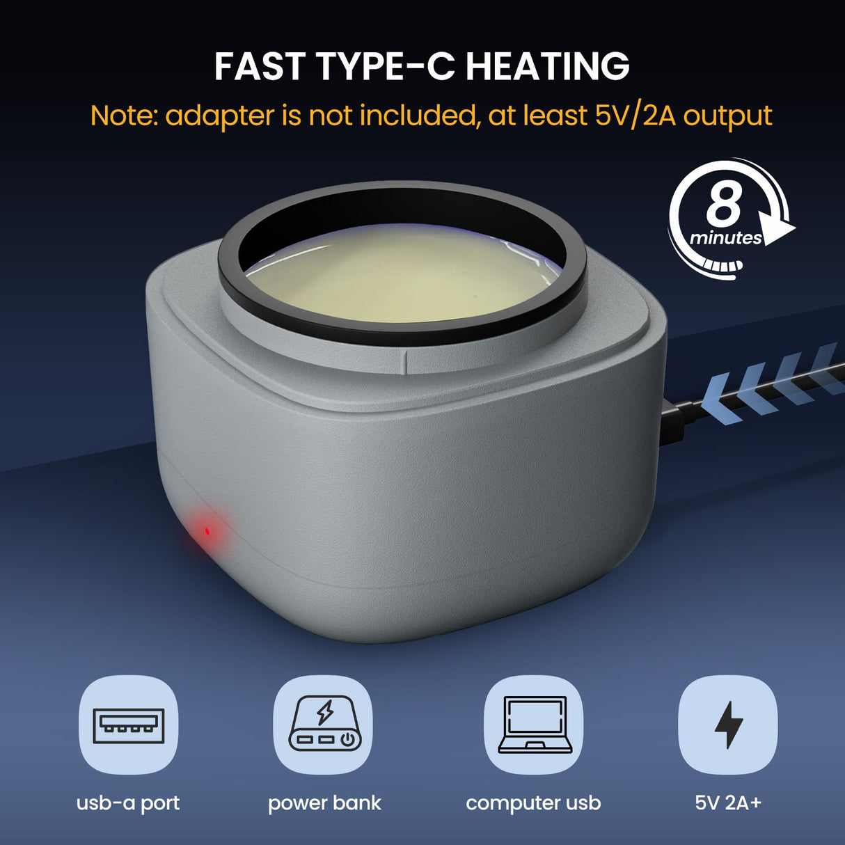 AUZEAL Nose Wax Kit Men, Mini Wax Warmer for Hair Removal, Mini Wax Kit for Noes and Ear, 100g Wax Beads, 40 Sticks, USB Fast Heat, Smart Constant Temp, Upgraded Size, Multi-Accessories, Gray