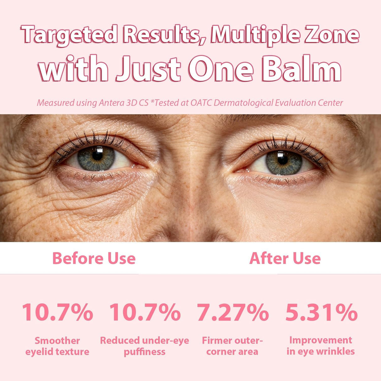 2PCS PDRN Pink Collagen Volume Multi Balm Stick - Hydrating Balm Eye Cream Make Up Base & Moisture Stick, Collagen Wrinkle Stick Face & Body Balm for Neck, Forehead, Smile Lines, Lips