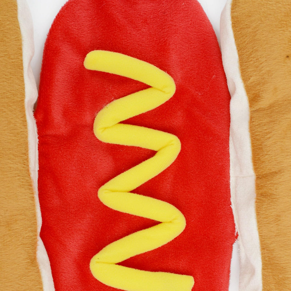 ISMARTEN Hot Dog Pet Costume, Fun Food Halloween Dog Cosplay, Christmas Costumes for Small Dogs, Puppies & Cats (Large, Red & Yellow)