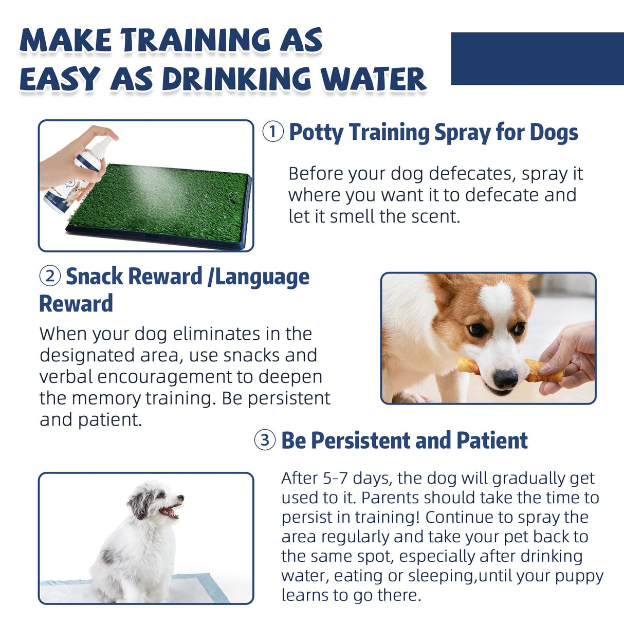 Die-matic Potty Training Spray for Dogs,Puppy Potty Training Spray,Address Canine Inappropriate Elimination Habits | Proven HousebreakiHousebreng Methods for Indoor & Outdoor Environments 3.51 Oz