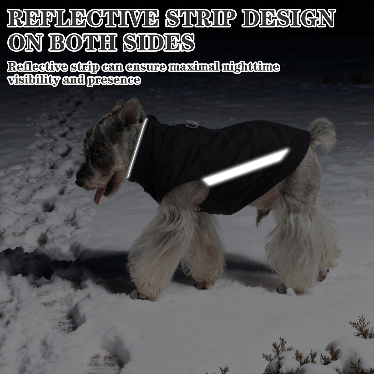 EXPAWLORER Dog Fleece Vest Jacket Sweater for Small Medium Large Dogs, Cold Weather Winter Coat Hoodie with Leash D-Ring and Zipper, Reflective Warm Sleeveless Puppy Clothes for S M L Boys Girls Cats