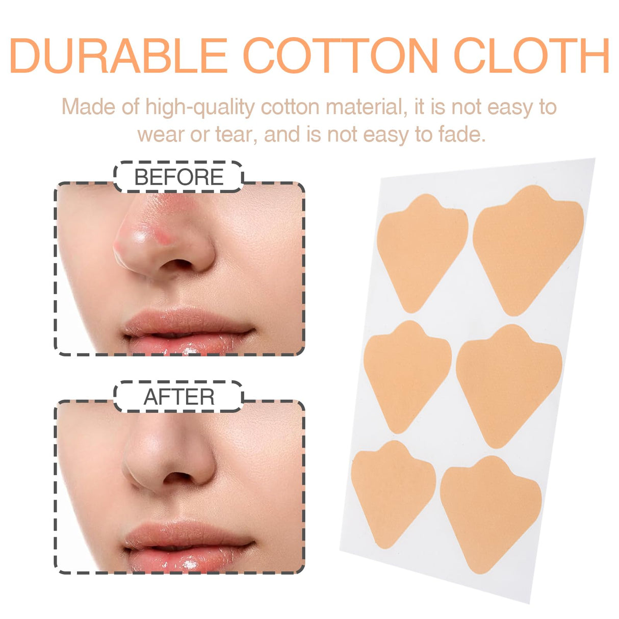 24 Pcs Skin Sun Protection Nose Patch Sunblock Guards for Sunscreen Golf Nose Bandage for Men Women Exposure Tanning Outdoor Sports Accessories, Beige