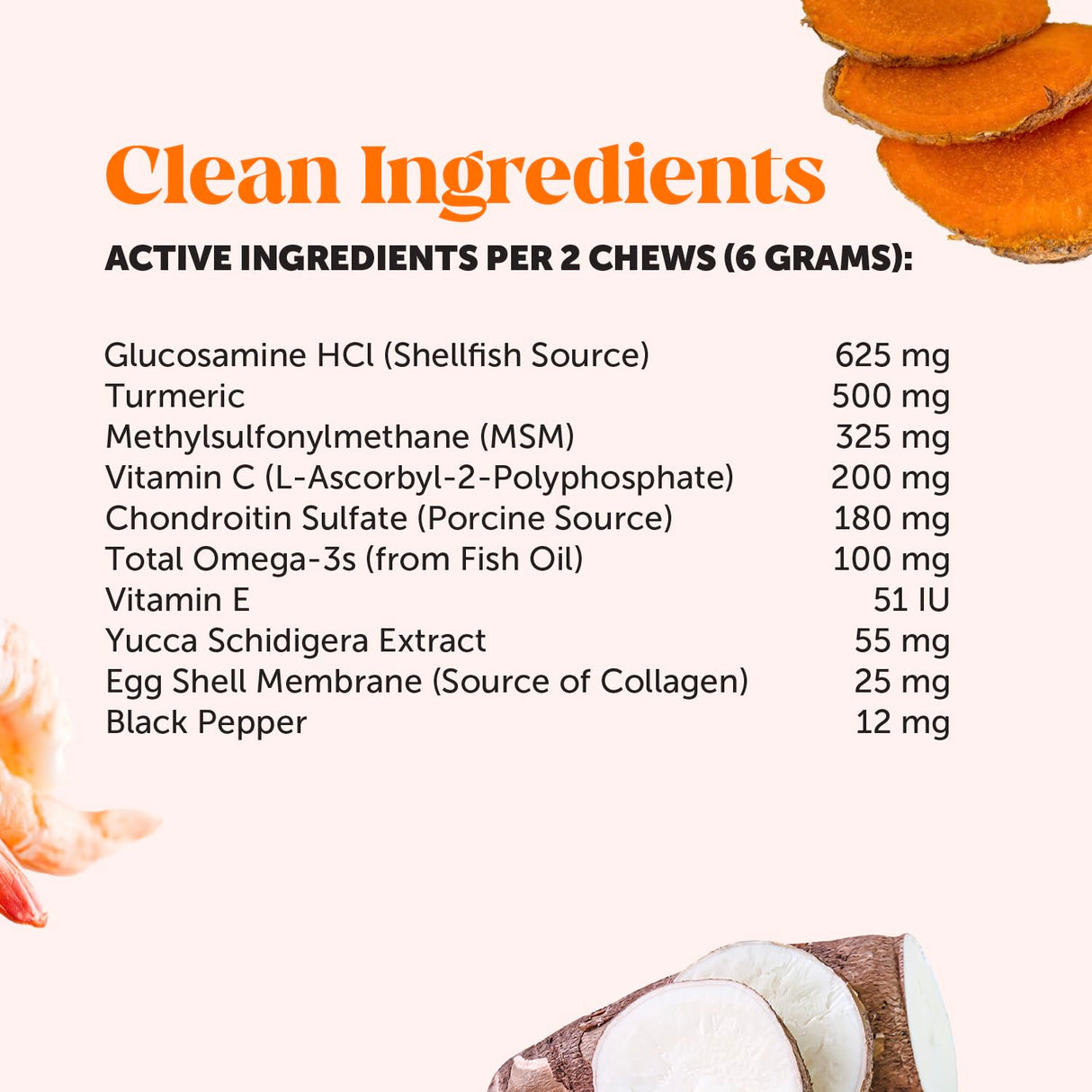 Pet Honesty Hip & Joint Health Soft Chews for Dogs, Joint Supplement with Glucosamine Chondroitin, MSM, Turmeric, Joint Support + Mobility, May Reduce Occasional Discomfort (Chicken 90 Count)