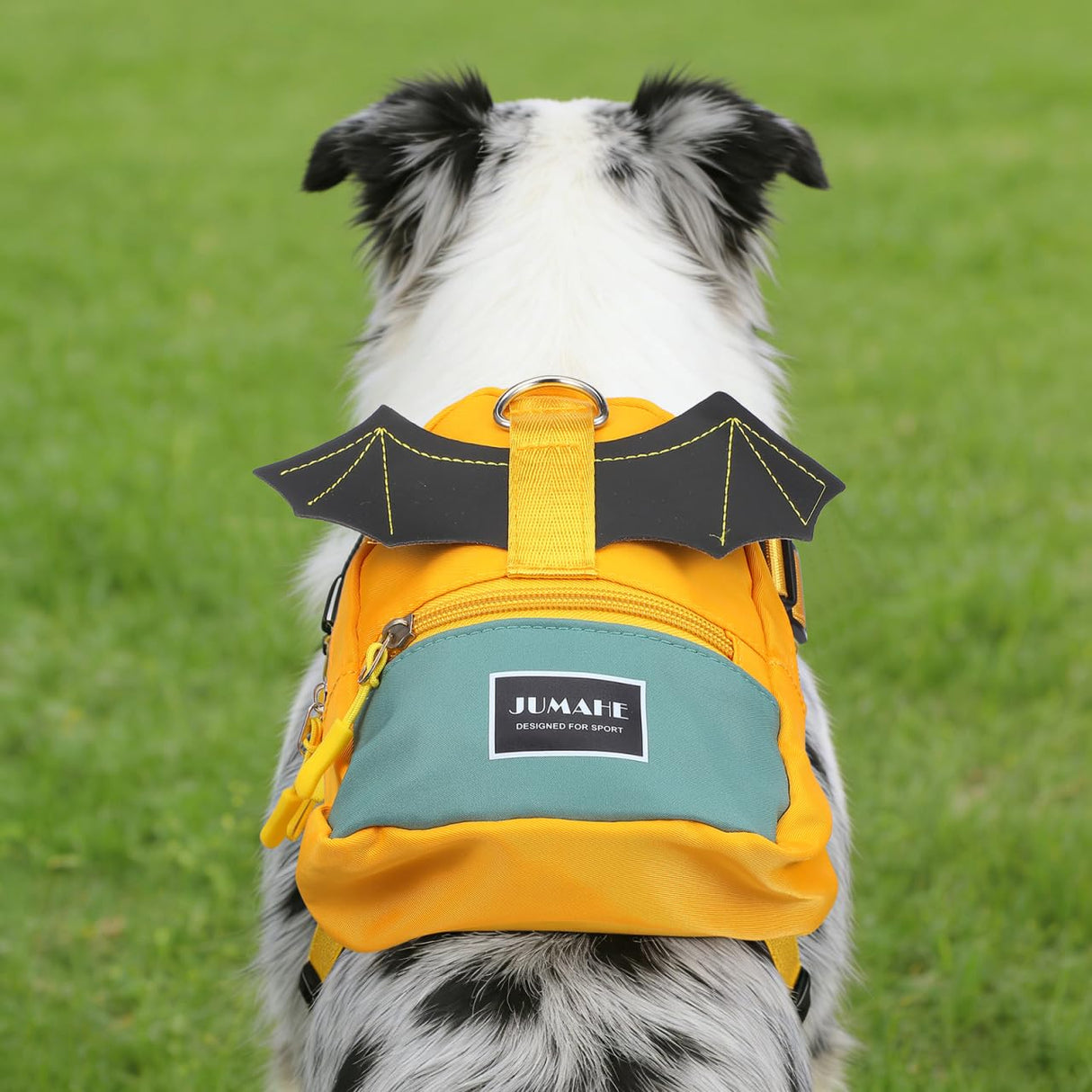 VILLCASE Dog Pack Pet Backpack Adjustable Self-Wearing Dog Harness Bag with Pockets for Small Dogs Outdoor Travel Hiking Daily Use
