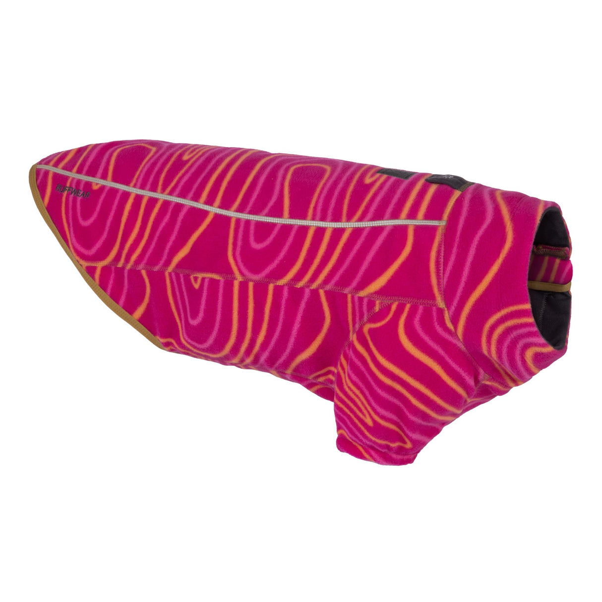 Ruffwear, Climate Changer Fleece Dog Jacket, Sleeved Silhouette for Core Heat, Quick‑Dry Fleece, Full‑Length Zip, Reflective Trim, Strata, Medium