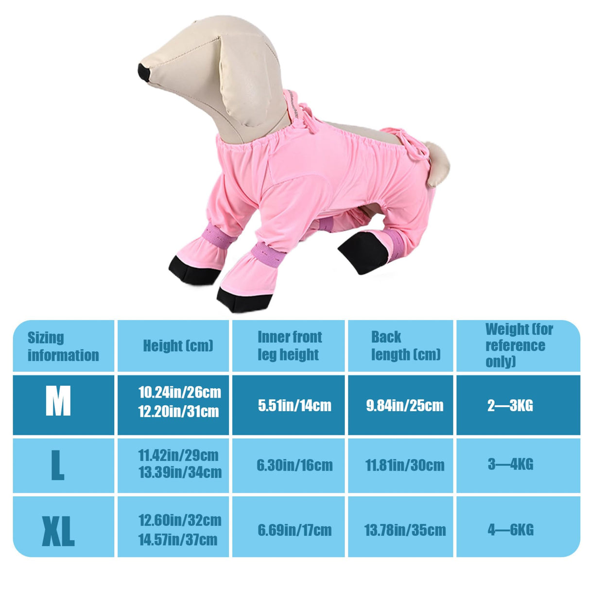 Suspender Boots for Dogs Size M, Dustproof Half-Pack Ice Silk, Adjustable Dog Boot Leggings with Non-Slip Straps