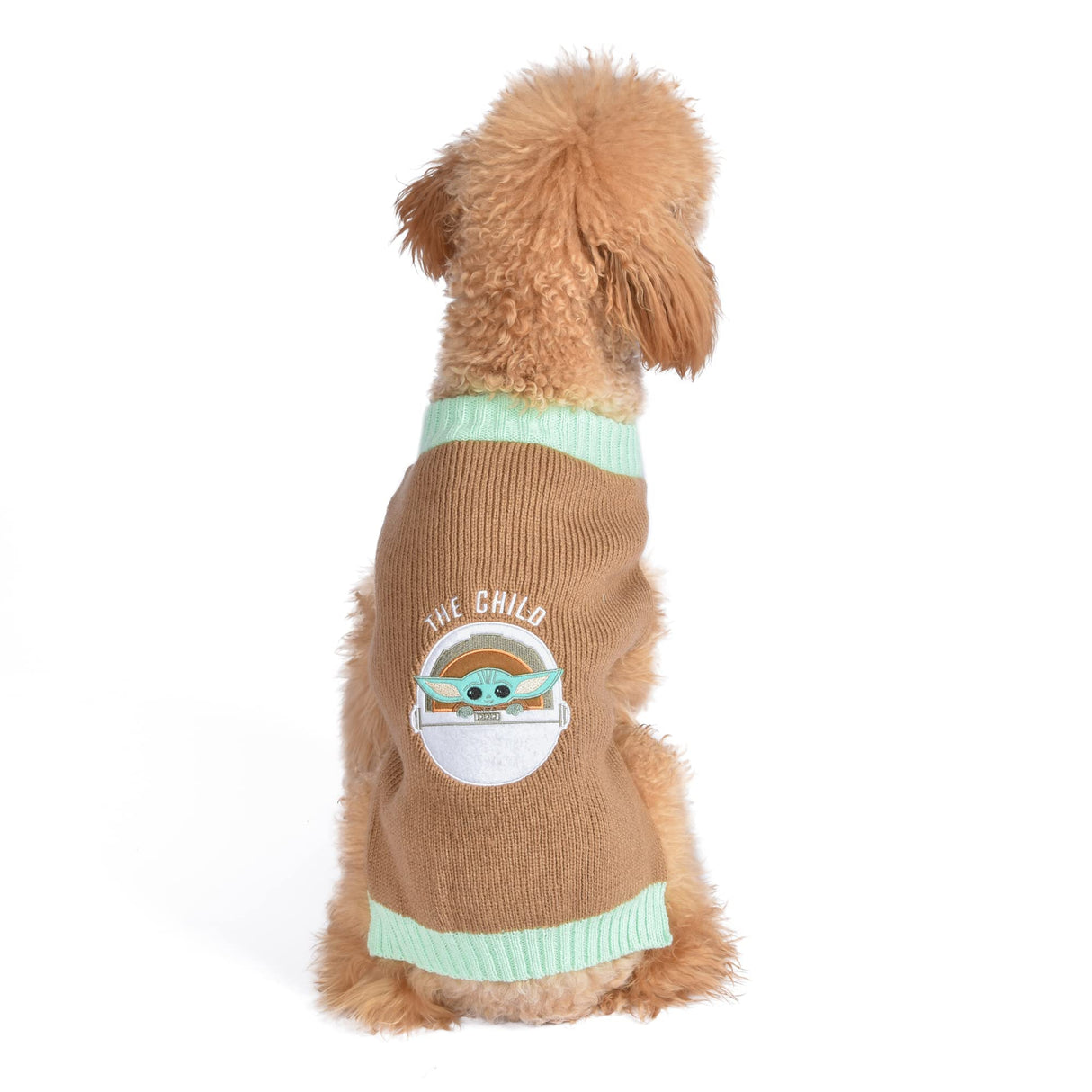Star Wars Mandalorian The Child Dog Sweater - The Mandalorian & Grogu Pet Outerwear for Dogs - Officially Licensed Dog Apparel & Accessories, Size Large