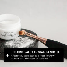 Load image into Gallery viewer, Eye Envy Dog Tear Stain Remover Starter Kit with ProPowder Brush | Stain Solution, Applicator Pads, Stain Powder and Small Applicator Brush | Lasts 30-45 Days