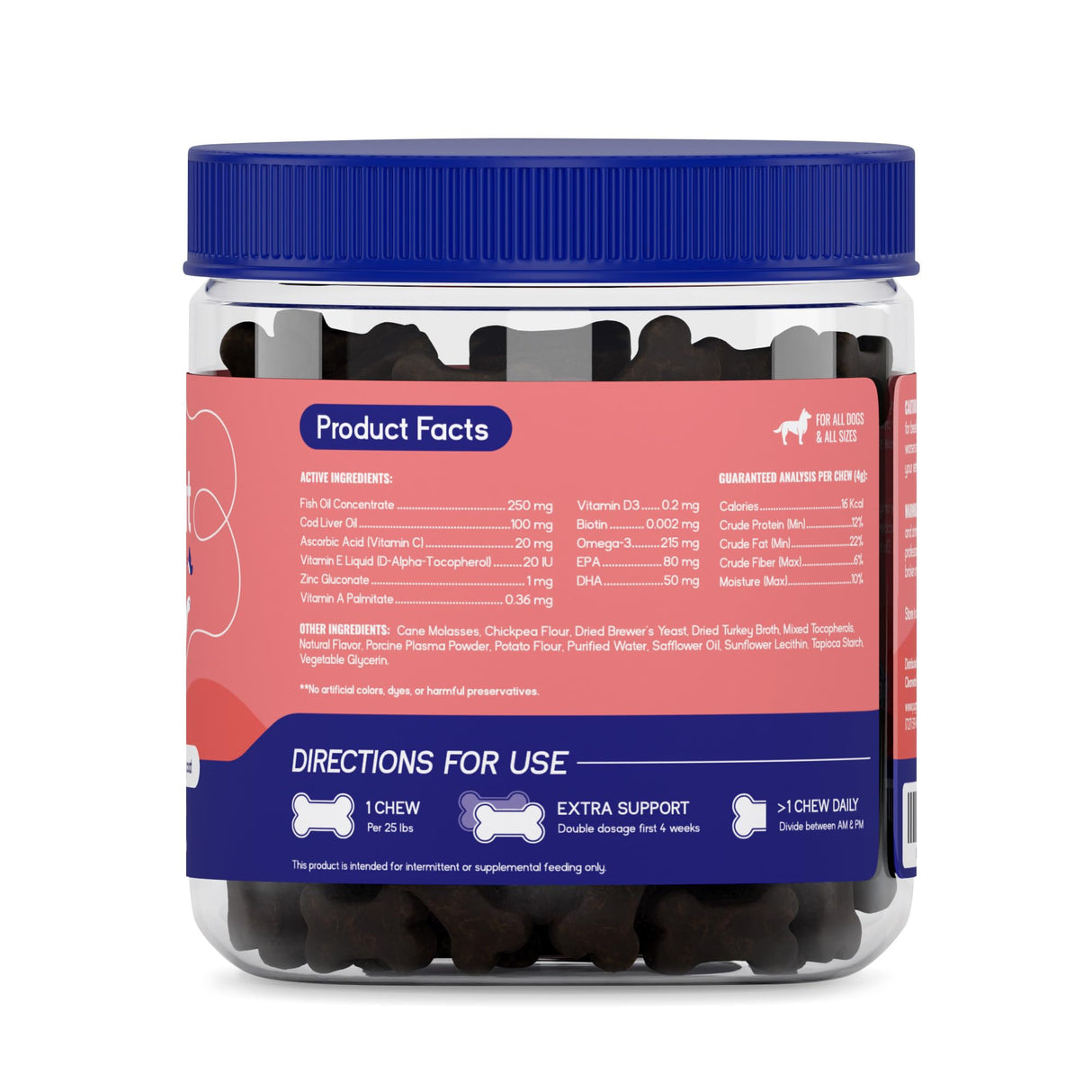 PupGrade Skin & Coat Soft Chew Supplement for Dogs – Supports Healthy Skin, Coat, and Immune Function - Rich in Natural Fish Oil, Omega Fatty Acids, and Vitamins – 60 Soft Chews