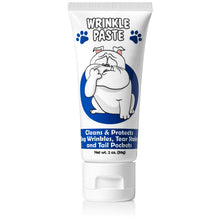 Load image into Gallery viewer, Squishface Wrinkle Paste - Bulldog, French Bulldog, Pug, English Bulldog – Cleans Wrinkles, Tear Stain, Tail Pockets, and Paws – Anti-Itch Tear Stain Remover & Bulldog Wrinkle Cream, 2 Oz.