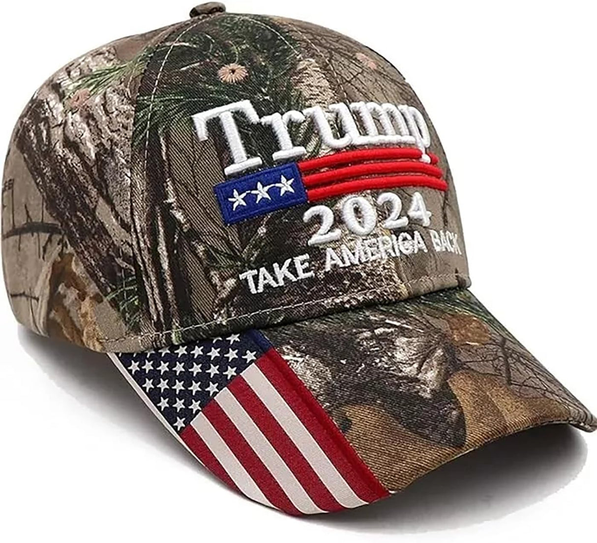 MADE in USA Trump Hat 2024 Take America Back Camo Hat Adjustable Cap Hat Presidential Election Campaign (Cameo Take America Back)