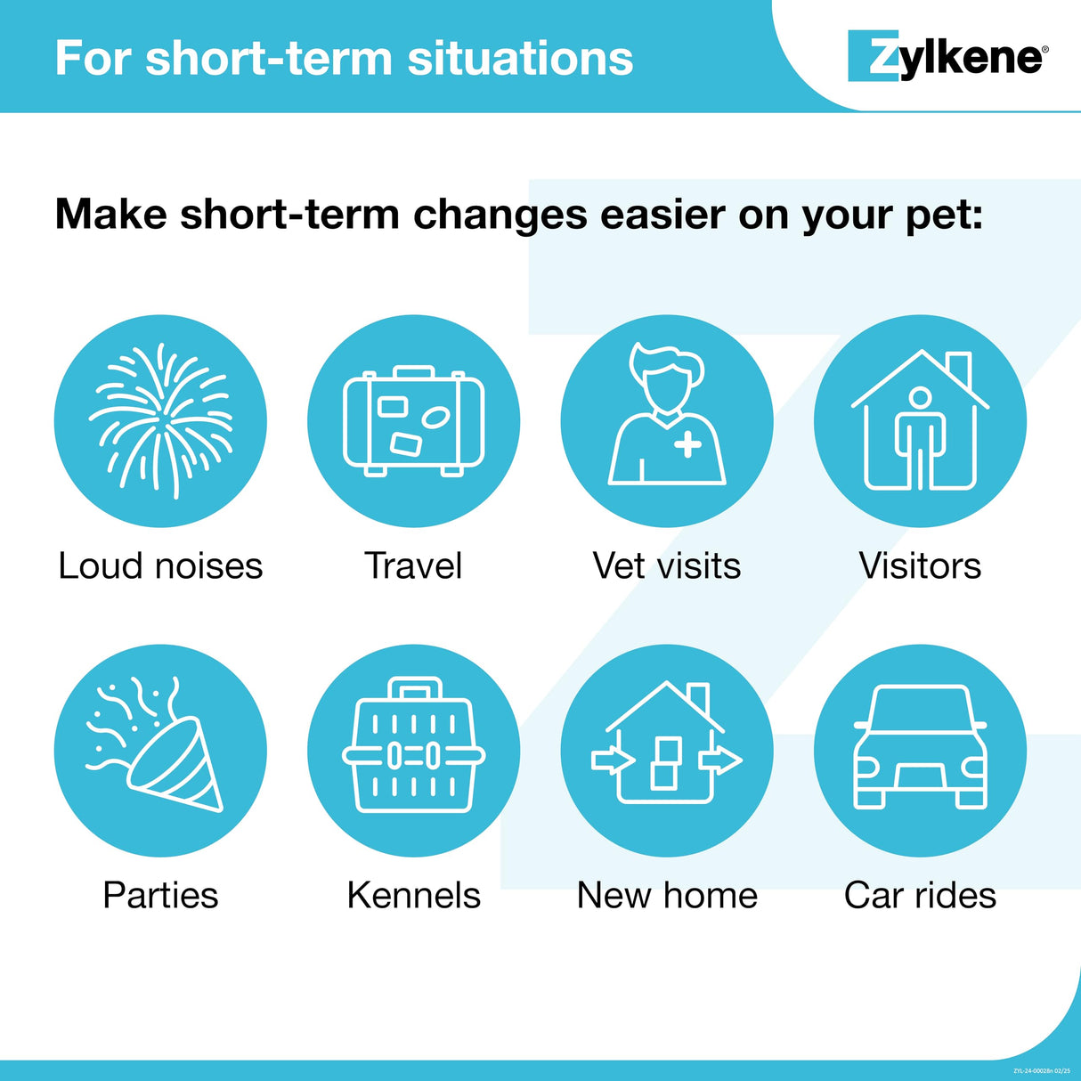 Vetoquinol Zylkene Calming Support Supplement for Small Dogs and Cats, Helps Promote Relaxation and Reduce External Stress Factors, Daily Behavioral Support and Anxiety Relief for Dogs and Cats, 75mg