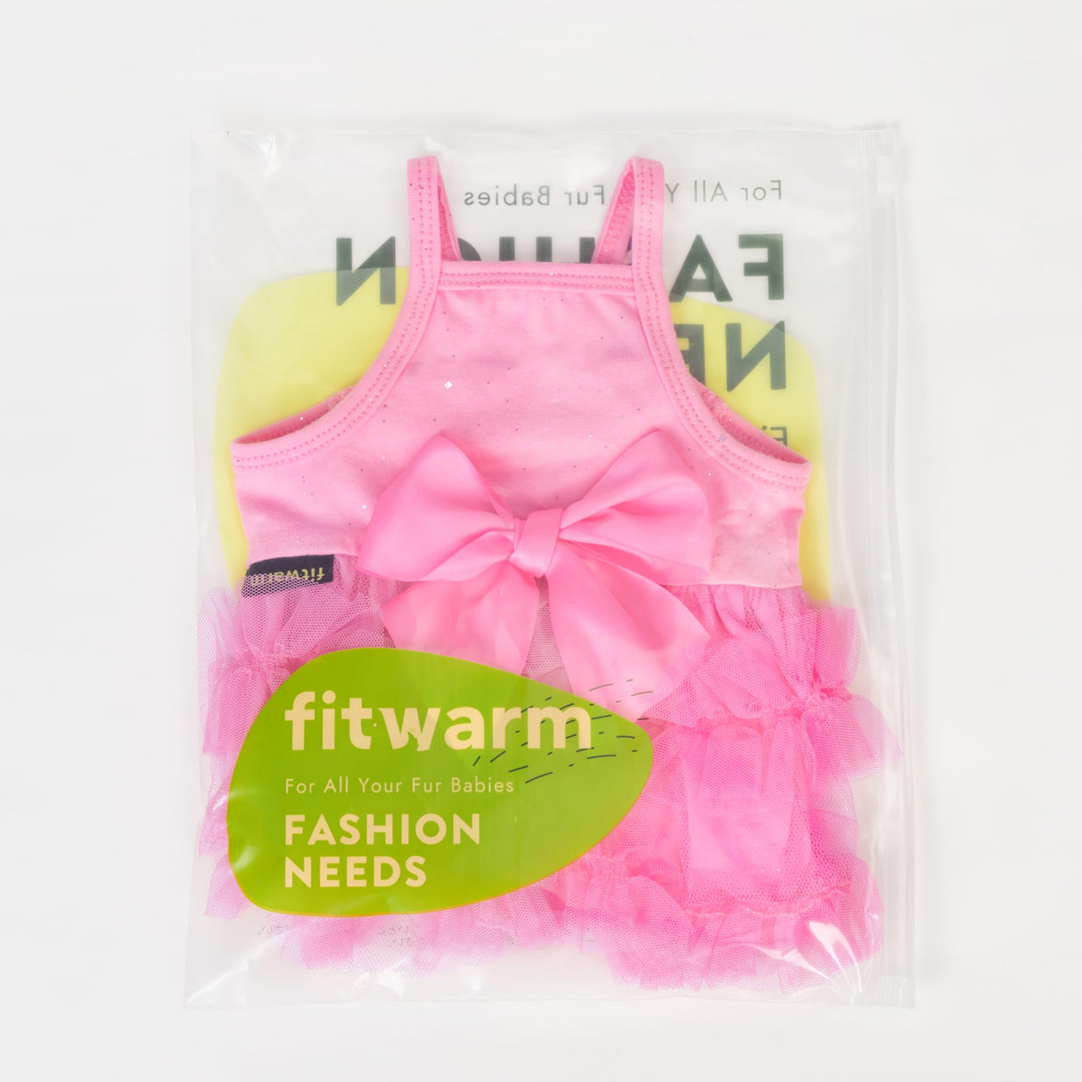 Fitwarm Sparkly Dog Tiered Dress, Fancy Dog Clothes for Small Dogs Girl, Bohemian Doggie Birthday Outfit, Pet Apparel, Pink, XXS