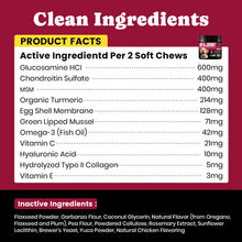 Load image into Gallery viewer, Glucosamine for Dogs - Hip and Joint Supplement Chews for Senior & Large Breed, Joint Supplement for Dogs with Chondroitin, Wuffe Joint Chews for Pain Relief - 60-Day Satisfaction Guarantee - 180 Ct