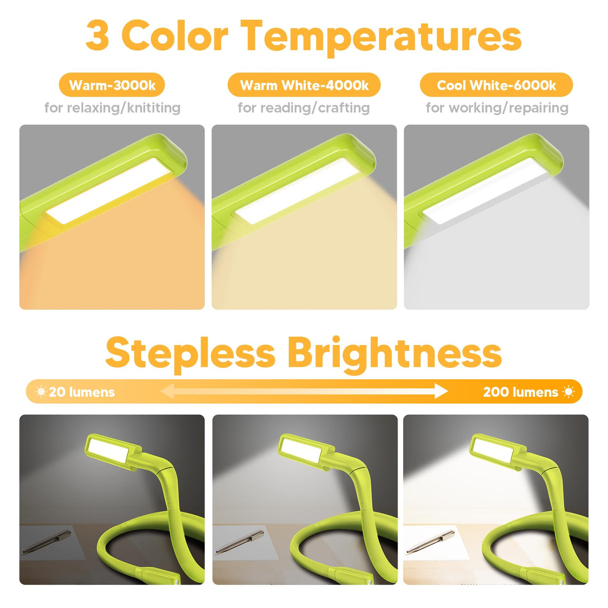 EastPin Neck Book Light for Reading at Night, Back to School Supplies Dorm Bed Lamp for College Students Teen Boys Girls Stocking Stuffers Christmas Birthday Gifts for Book Lovers Reading Accessories