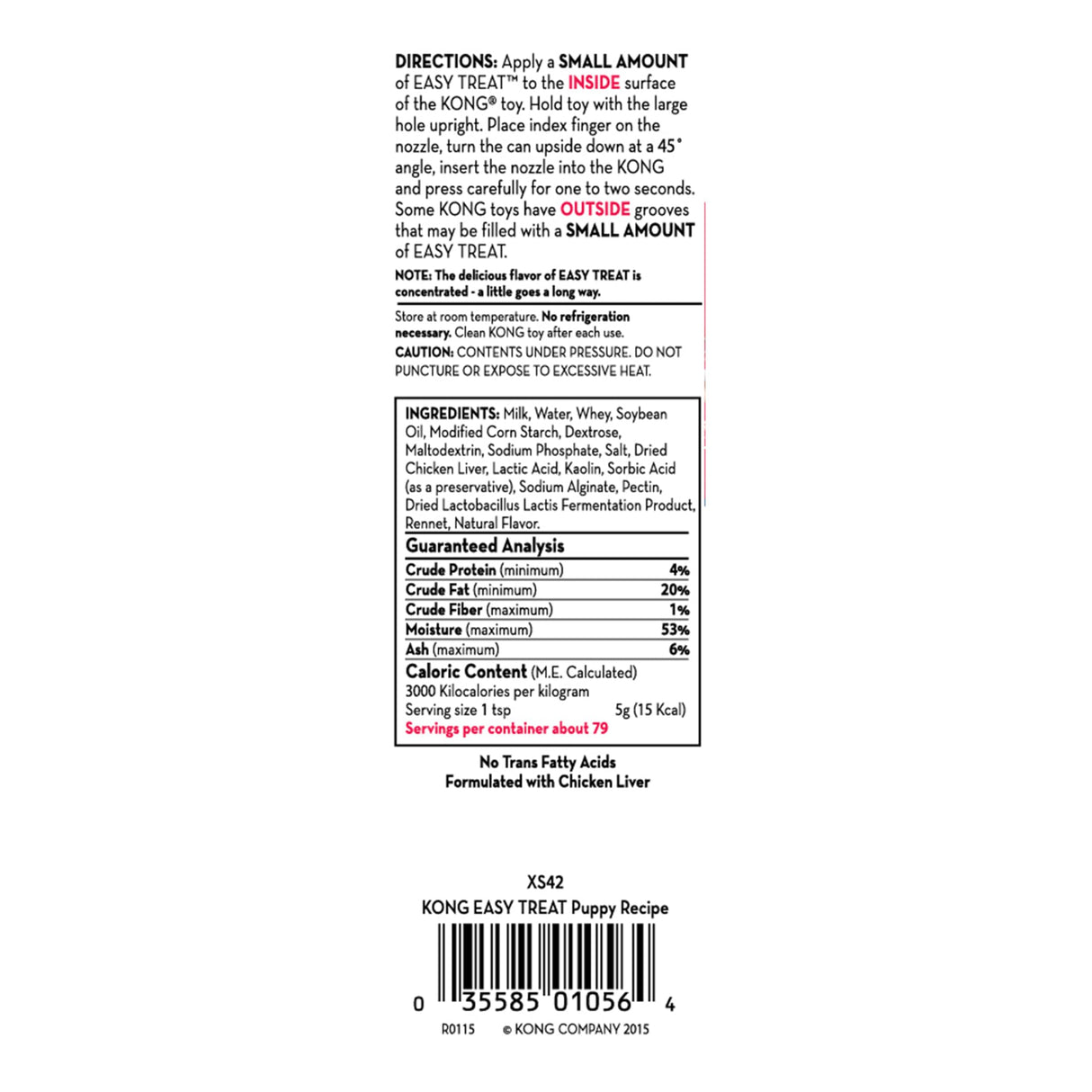 KONG Easy Treat Puppy 14 oz - Pack of 2