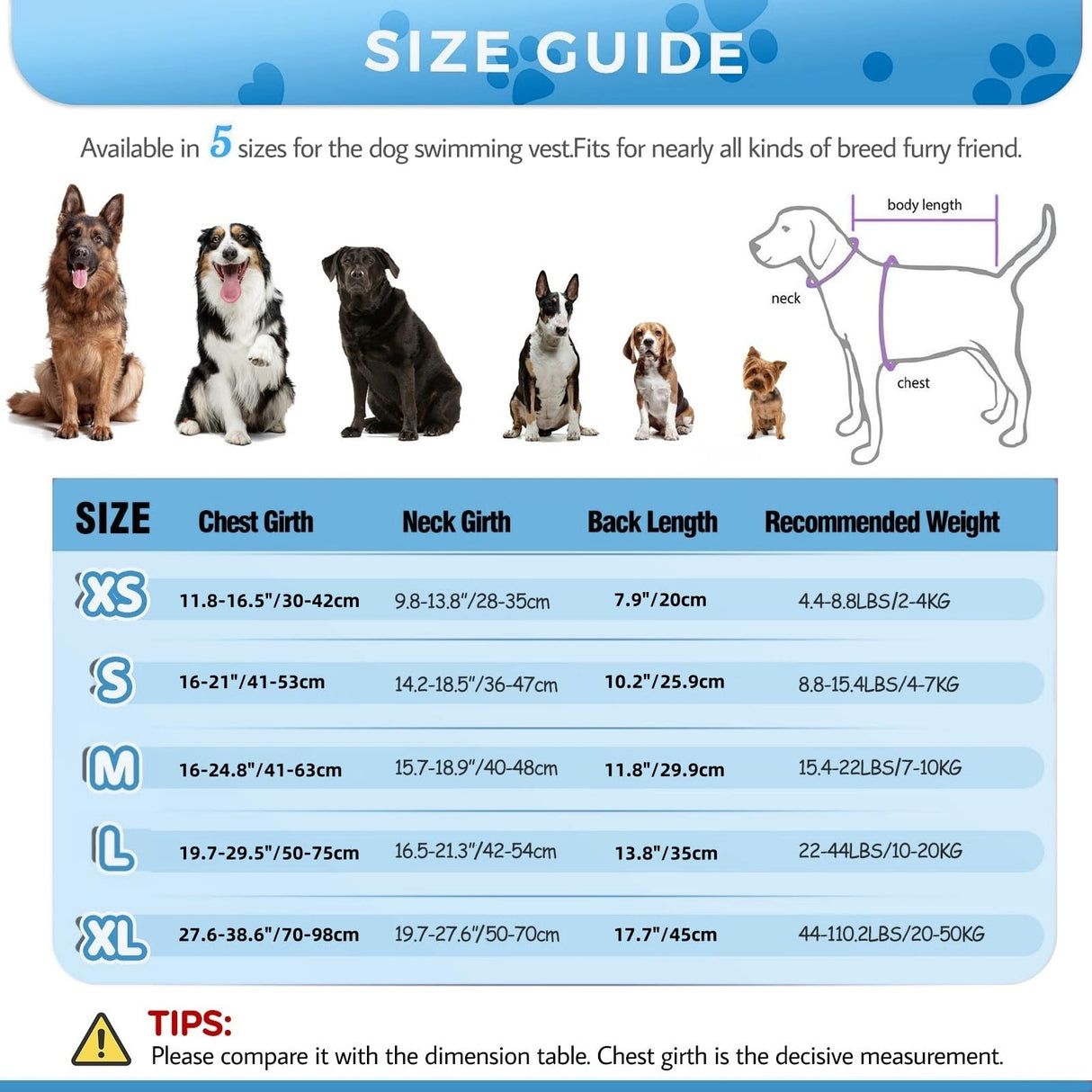 PETDSH Dog Life Jacket Large, High Flotation Dog Life Vest for Swimming Boating, Reflective Puppy Lifejacket with Superior Buoyancy and Rescue Handle, Adjustable Safety Dogs Floating Vests