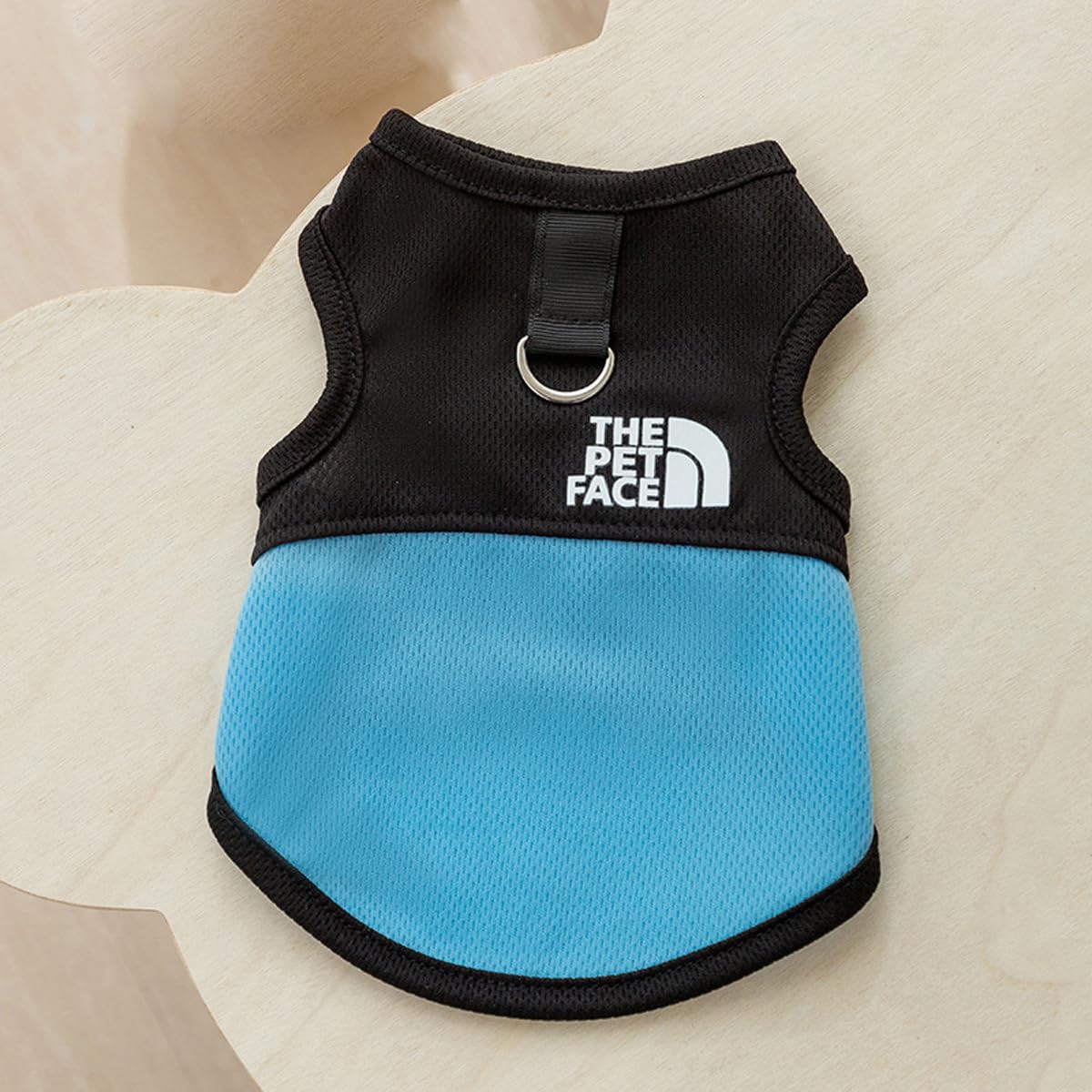 Generic Dog Shirts Pet T-Shirts Breathable Mesh Sleeveless Vest Summer Dog Clothes Pullover Lightweight Cat Clothes with Leash Ring Puppy Sweatshirt Outfits Dog Shirt for Small Dogs Boy Girl (Blue,S)