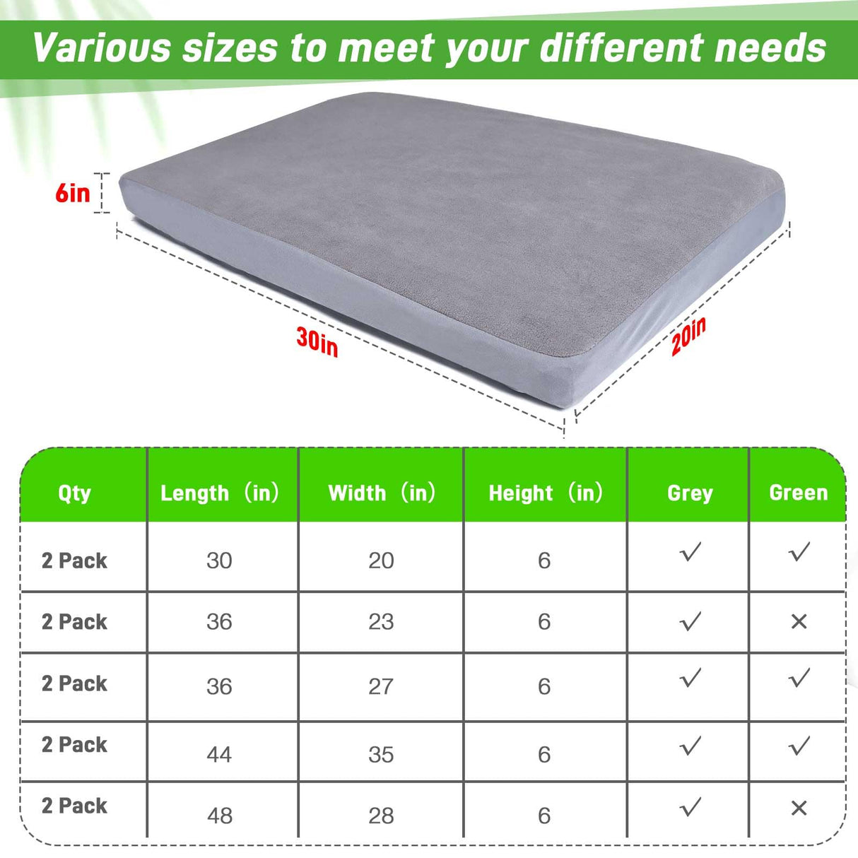 Dog Bed Covers Replacement Washable 100% Waterproof Soft Dog Bed Sheet Grey 2 Pack 20" x 30" XS