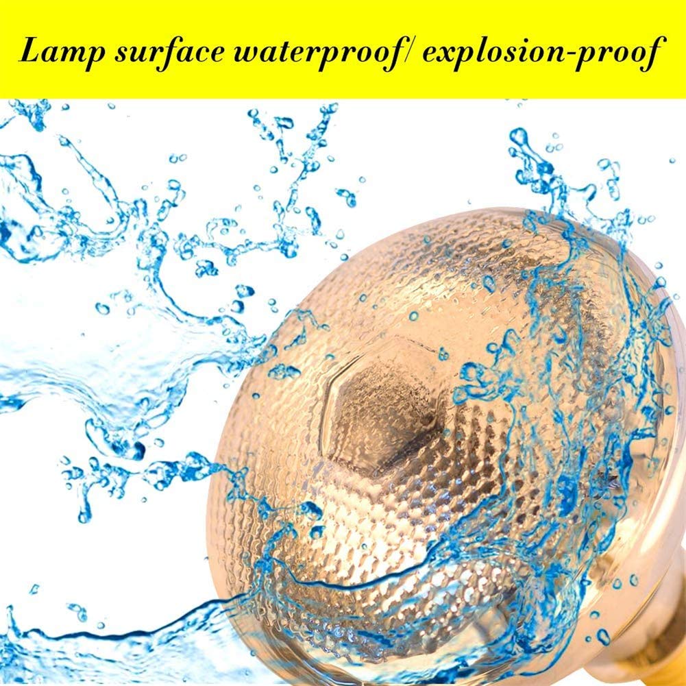 BONGBADA 2 Pack Heat Lamp Clear Infrared Bulbs PAR38/250 Watts Glass Lamp Bulb for Food Service, Brooder Bulb, Chicks, Pet, Bathroom, Light Therapy Use E26 Base, Flood Light Heat Lamp Bulb