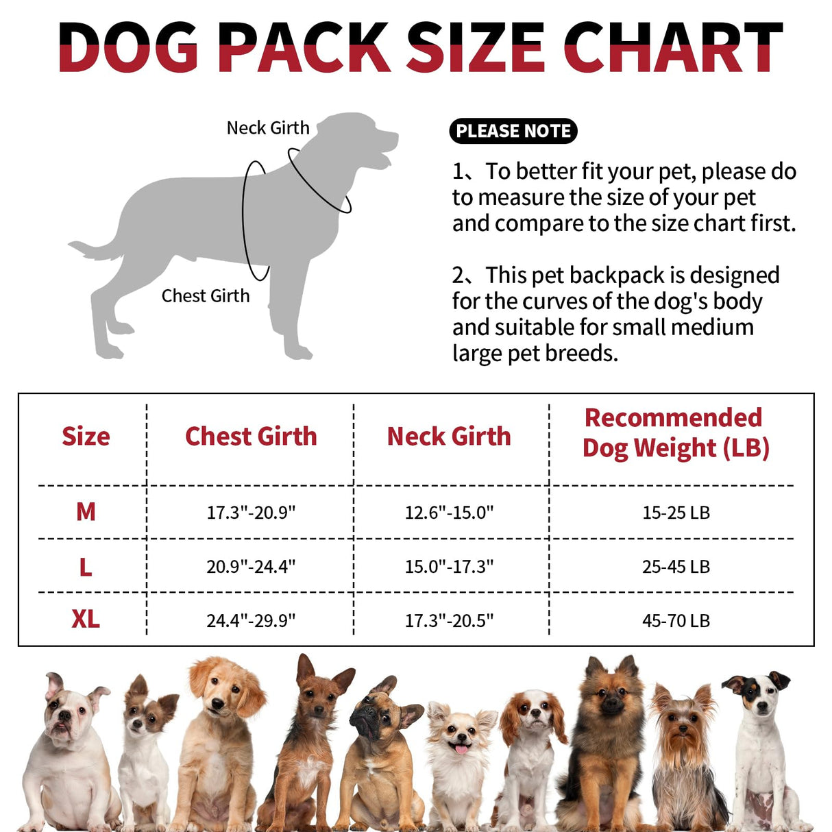 DENTRUN Dog Hiking Backpack, Hound Dog Saddlebag Backpack, Nylon Dog Harness Vest with Side Pockets Hiking Pack, Dog Backpack Hiking Walking Training Running for Medium & Large Dogs