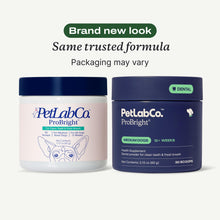 Load image into Gallery viewer, PetLab Co. ProBright Dental Powder - Dog Breath Freshener - Teeth Cleaning Made Easy – Targets Tartar & Bad Breath - Formulated for Medium Size Dogs - Packaging May Vary