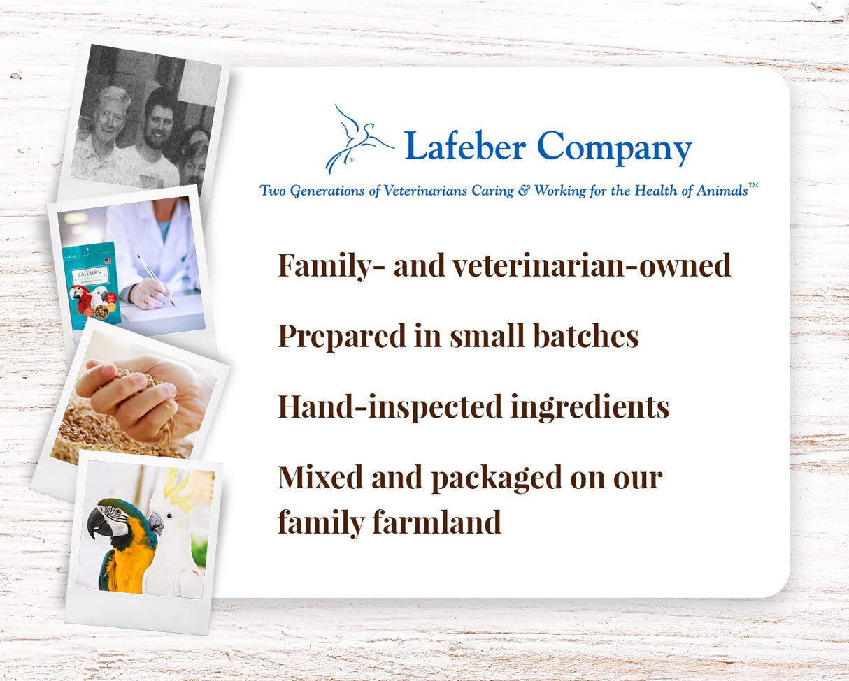 LAFEBER'S Premium Daily Diet Pellets Pet Bird Food, Made with Non-GMO and Human-Grade Ingredients, for Macaws and Cockatoos, 5 lb