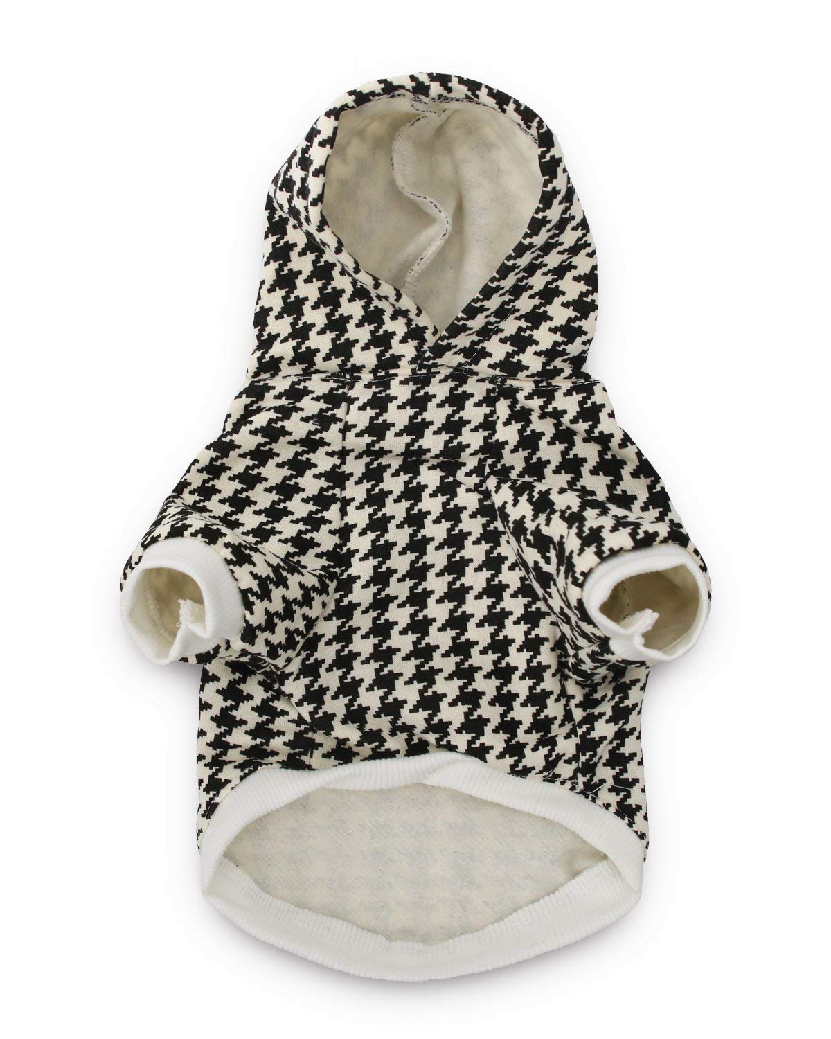 DroolingDog Pet Dog Houndstooth Sweatshirt Pets Designer Clothes Puppy Hoodie Dog Sweatshirts for Small Medium Large Boy Dogs, 3XL