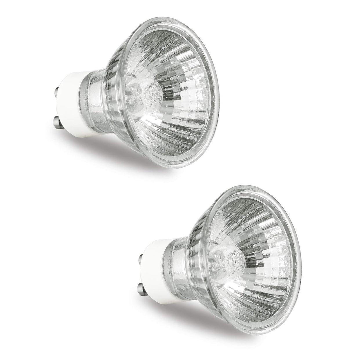 GU10 Halogen Bulb 120V 50W Halogen Light Bulbs for Candle Warmer Lamp, GU10+C, MR16 with Glass Cover, 2700K Warm White, Dimmable, Pack of 2