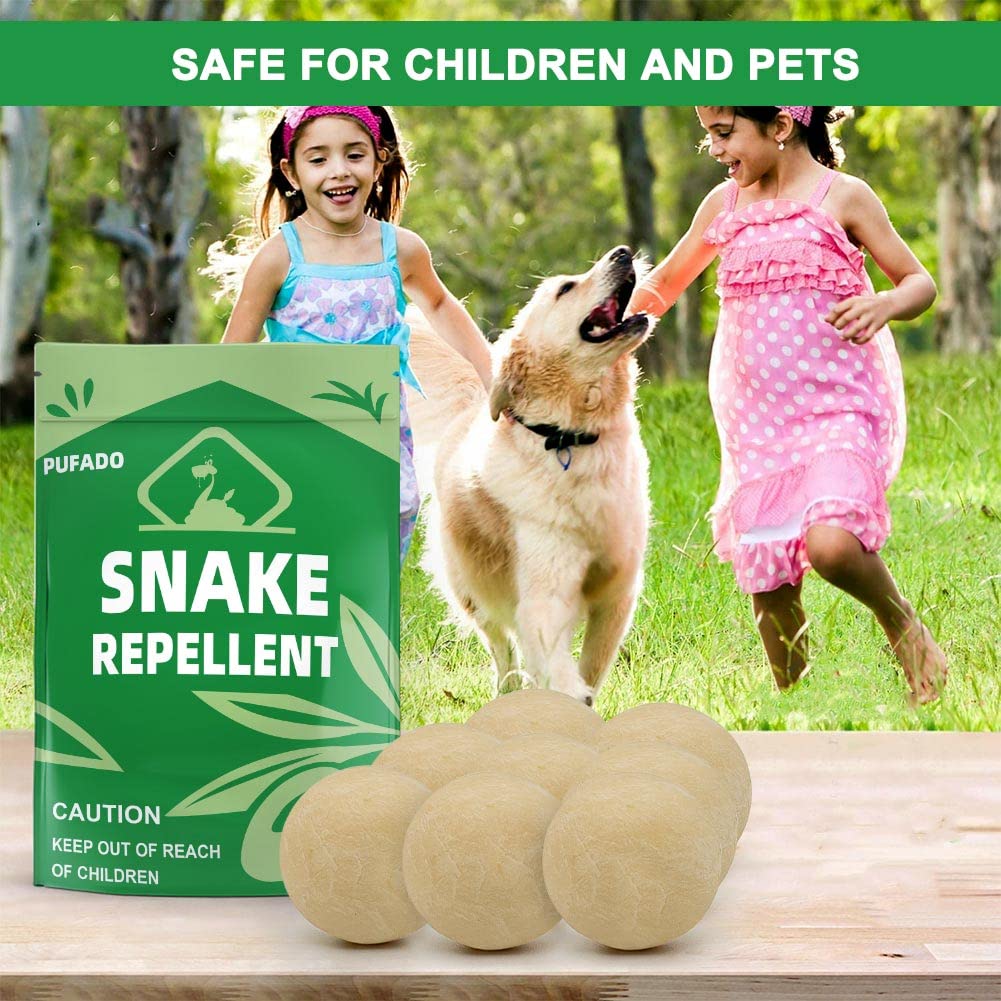 Pufado Snake Repellent for Yard Powerful, Keep Snake Away Repellent for Outdoors, Snake Repellant for Outdoors Pet Safe, Yard Snake Out Repellant, Snake Deterrent Indoor and Home Effectively-10 Pack