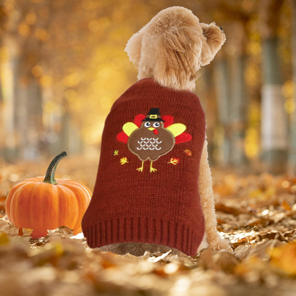 3 Pack Dog Thanksgiving Christmas Sweater, GOYOSWA Dog Thanksgiving Christmas Outfit Holiday Turkey Santa Snowman Knitted Holiday Sweaters for Small Medium Large Dogs Pets (Medium)