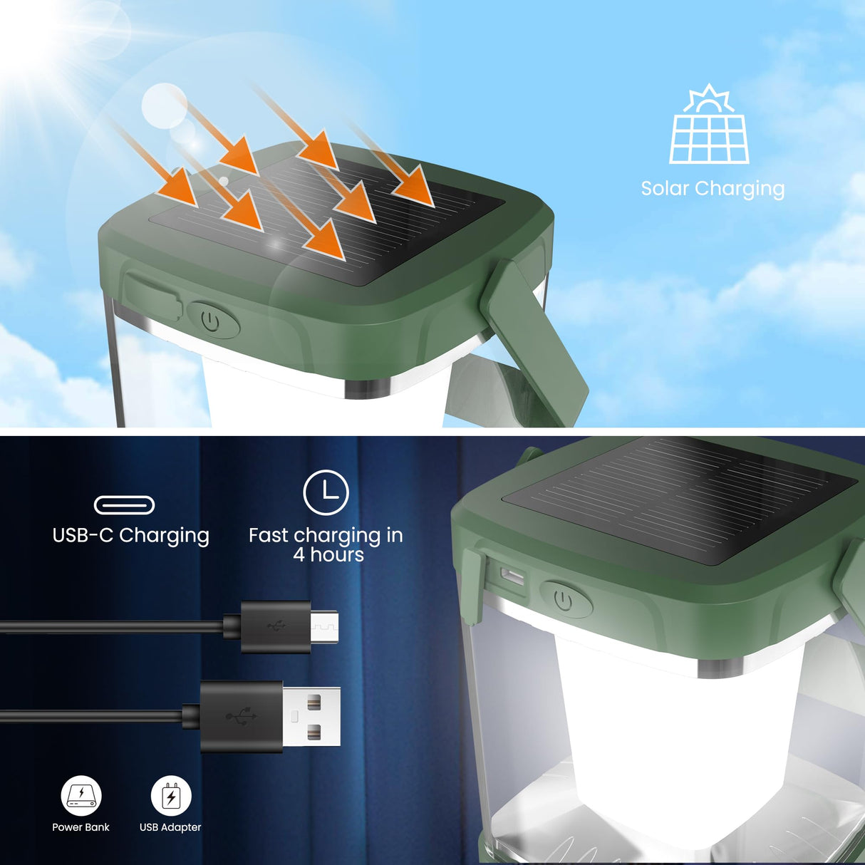 Bug Zapper Outdoor Indoor,Solar Mosquito Zapper,2 in 1 Portable Camping Mosquito Killer Lamp, Cordless & Rechargeable, Fly Zapper, Mosquito Trap Light ,1800mAh Electronic Killer Ideal for Fly Traps