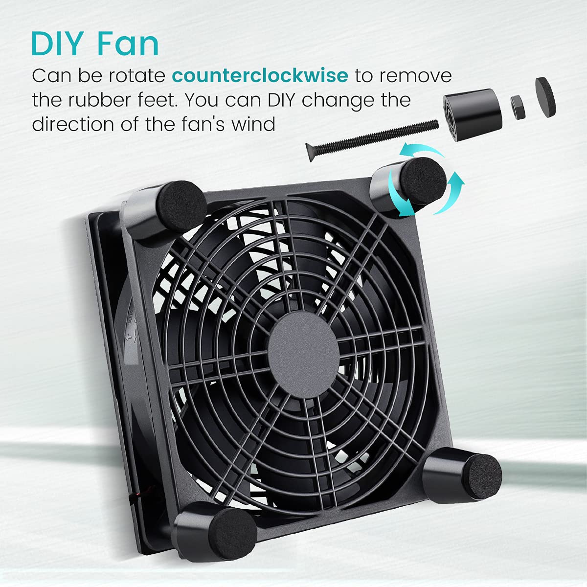 Cooling Case Fan for Receiver Xbox TV Box Router 120mm x 25mm 5V USB