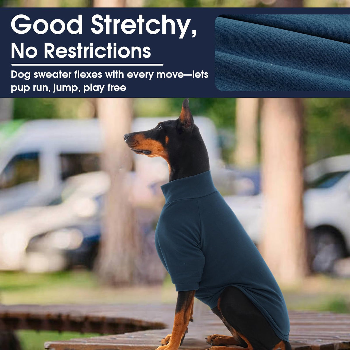 IECOii 2 Pack XXXXL Dog Fleece Sweater for Giant Breed Dogs, Warm Dog Turtleneck with Stretch for Great Dane Sweater, Fall Winter Pullover Dogs Sweatshirt with Sleeve,Outdoor Sweaters for Walking, 4XL