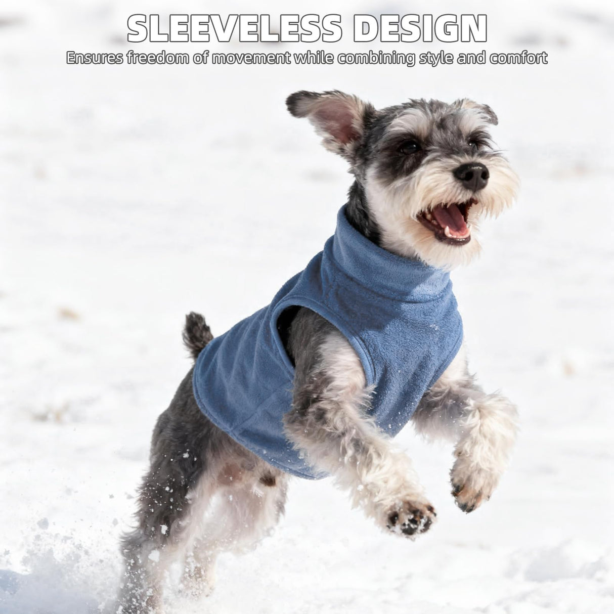 PUPTECK 3 Pack Fleece Dog Vest Sweaters Winter Coat for Small Dogs, Pullover Jacket Pet Cat Fall Clothes Puppy Sweatshirt for XS S Medium Boy Dogs, Navy&Blue&Light Blue, M