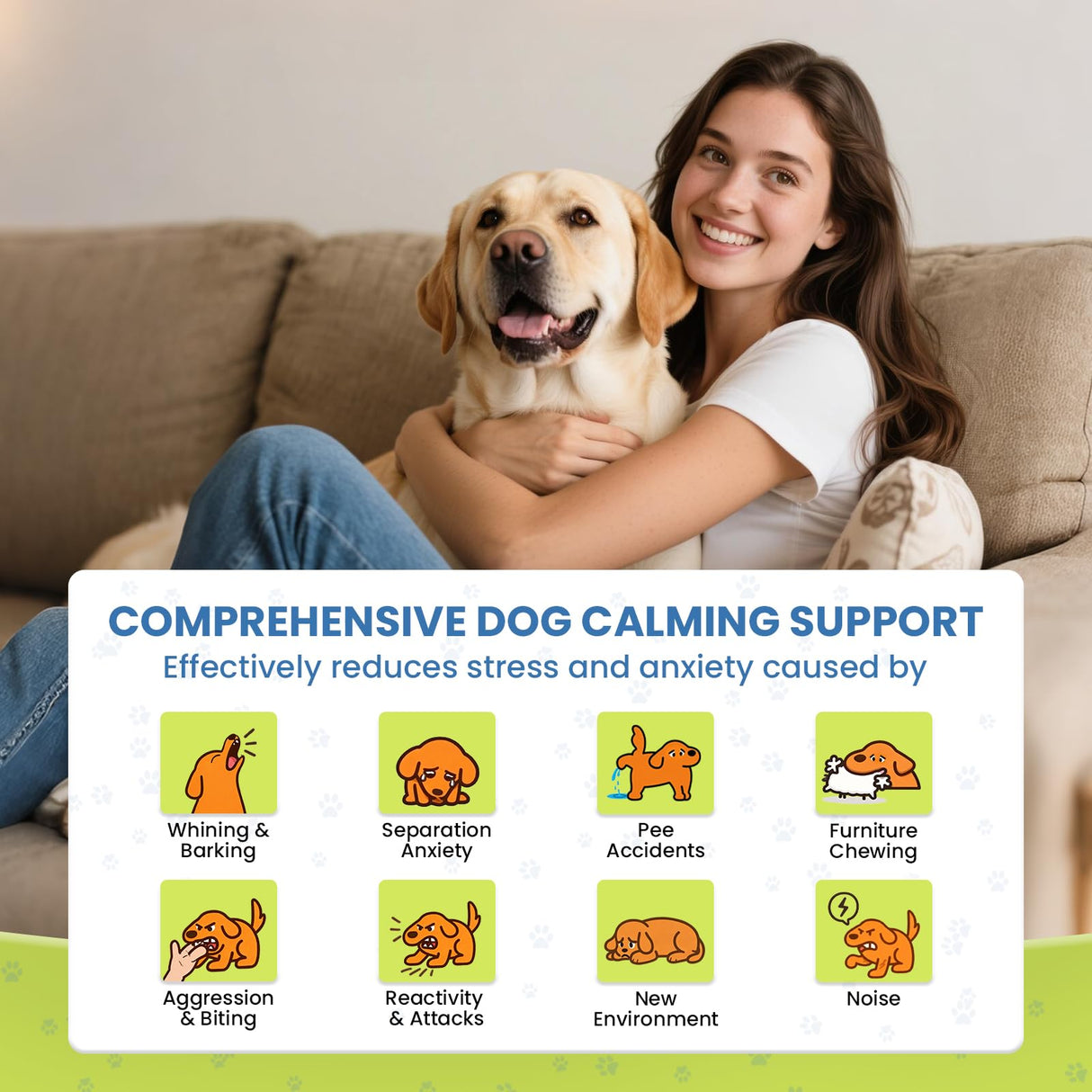 Yingsu Dog Calming Diffuser, 4 in 1 Puppy Pheromones Calming Diffuser, Relaxing Pheromone for Dogs Relief Stress Anxiety Reduce Aggression Barking, Help Train Dog to Pee, 2 Diffuser 2 Refill(48ml)