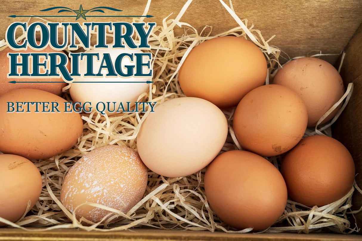 Country Heritage Chicken Layer Crumble 50lbs - 16% Protein Feed for Increased Egg Production & Strong Eggshells, High Protein