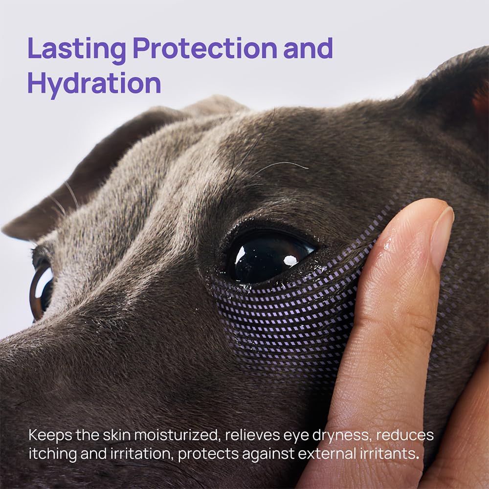 HICC PET Dog Eye Gel, Vet-Recommended Dog Eye Infection Treatment, Cat Eye Drops Wash, Soothes Irritation, Moisturizes Dry Eyes, Pet Eye Drops Ointment Alternative for Dogs, Cats, Horses. 2 fl oz