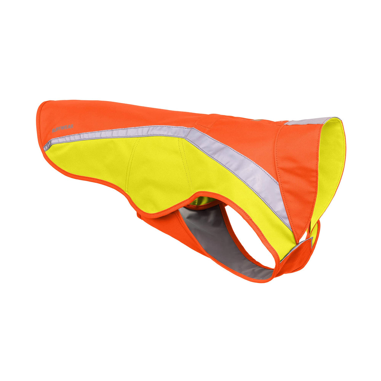 Ruffwear, Lumenglow High-Vis Dog Vest, Reflective Jacket with Water-Repellent Shell, Harness-Compatible Leash Portal, Side-Release Buckles, Back Light Attachment Loop, Blaze Orange, Medium