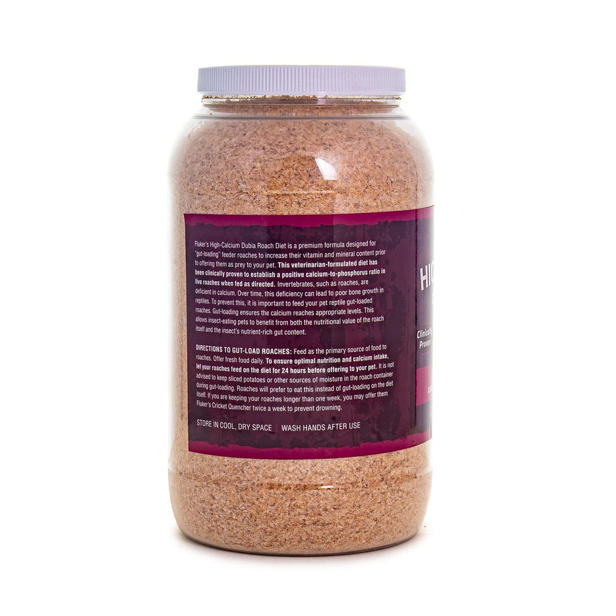 Fluker's High Calcium Dubia Roach Diet, Can Be Used as a Gut-Loading Food or Bedding, 3.75 lbs.