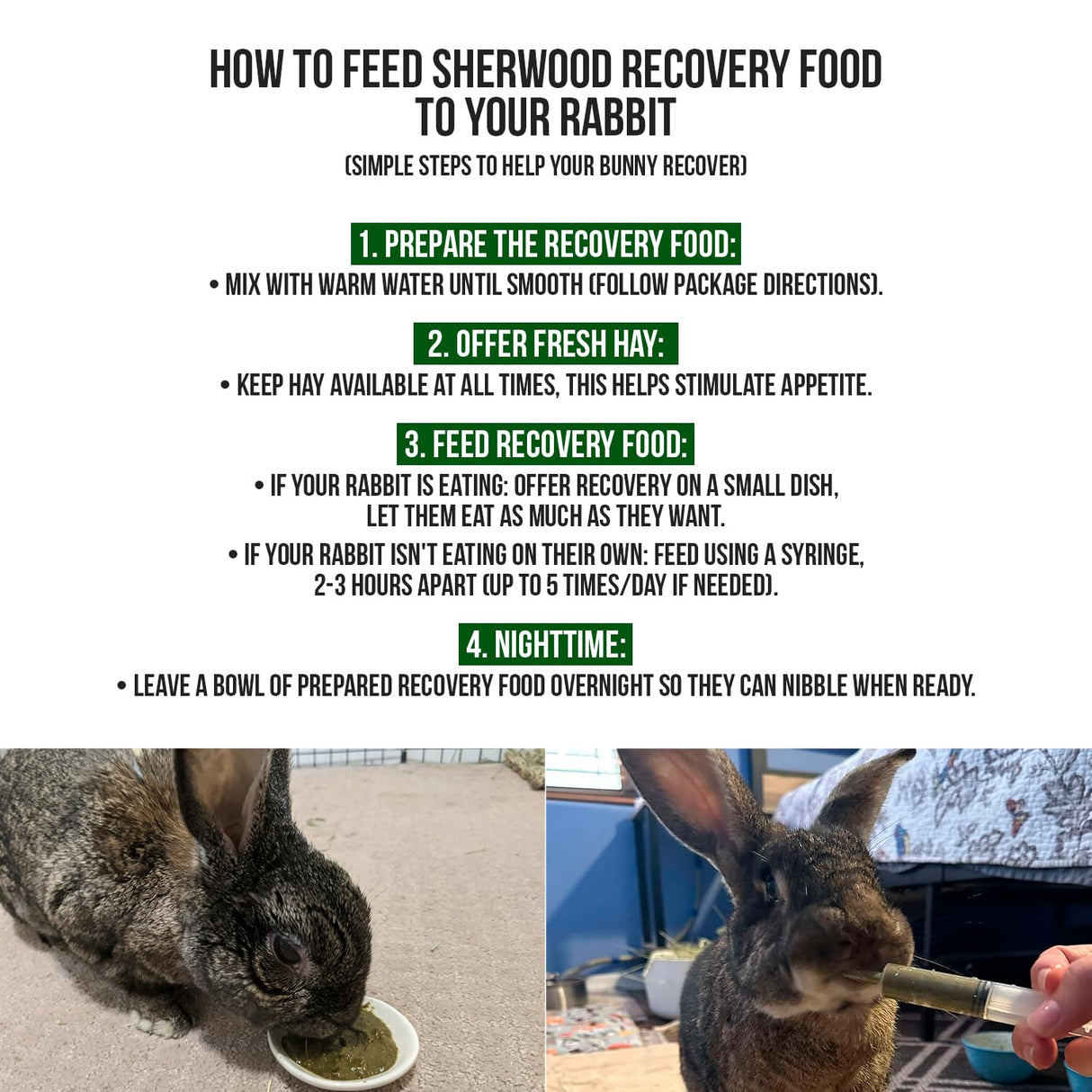 Sherwood Pet Health Rabbit Emergency kit and Bulk Recovery Food (Small kit)