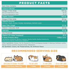 Load image into Gallery viewer, NATURE TARGET Dog Allergy Relief Freeze Dried Chews, with Probiotics, Colostrum for Immune Health, Anti Itch & Seasonal Allergies & Scratching, Omega 3 for Skin & Coat Health, Pawlicking, Hot Spots