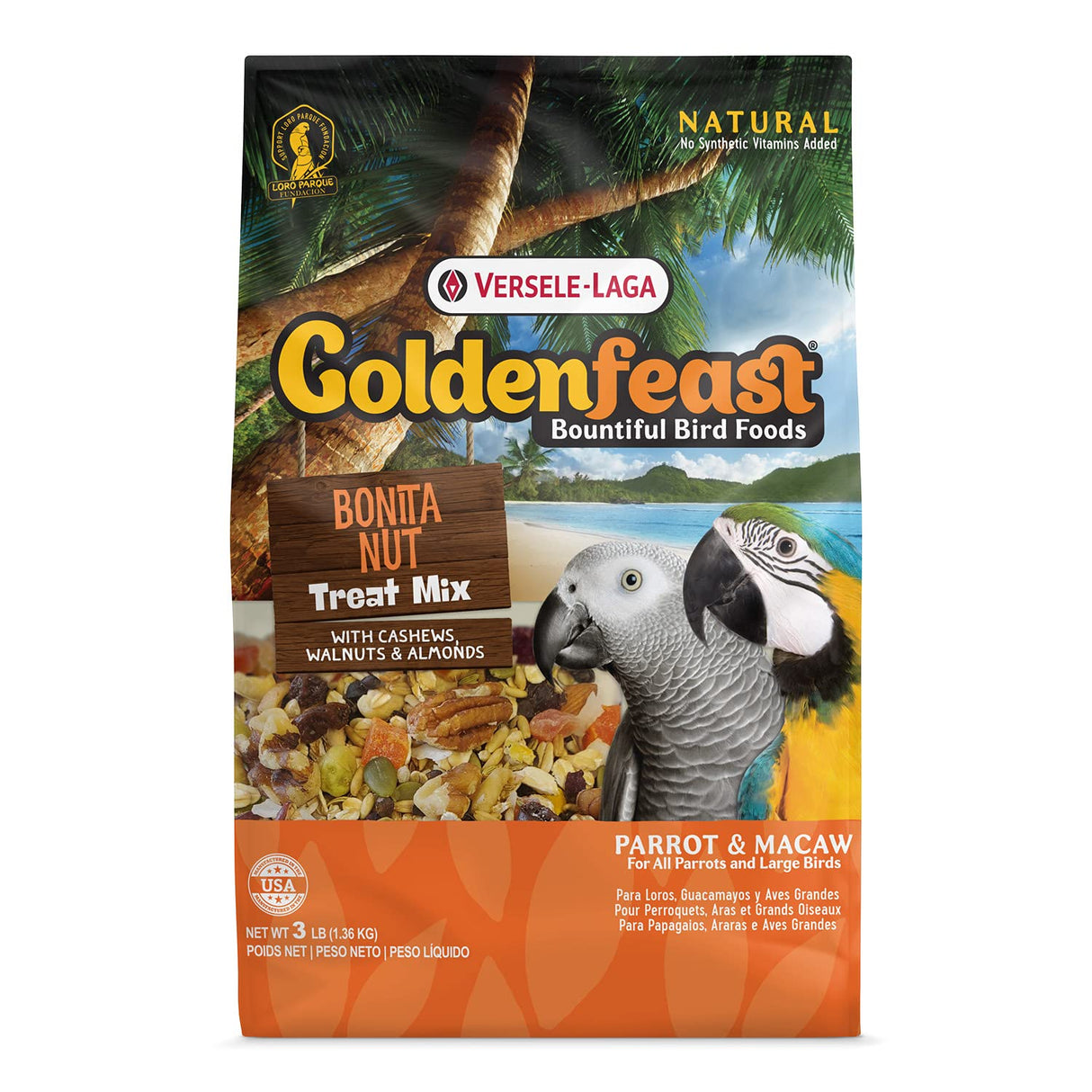 Goldenfeast VL Bonita Nut Treat Mix, 3 lb Bag, Natural