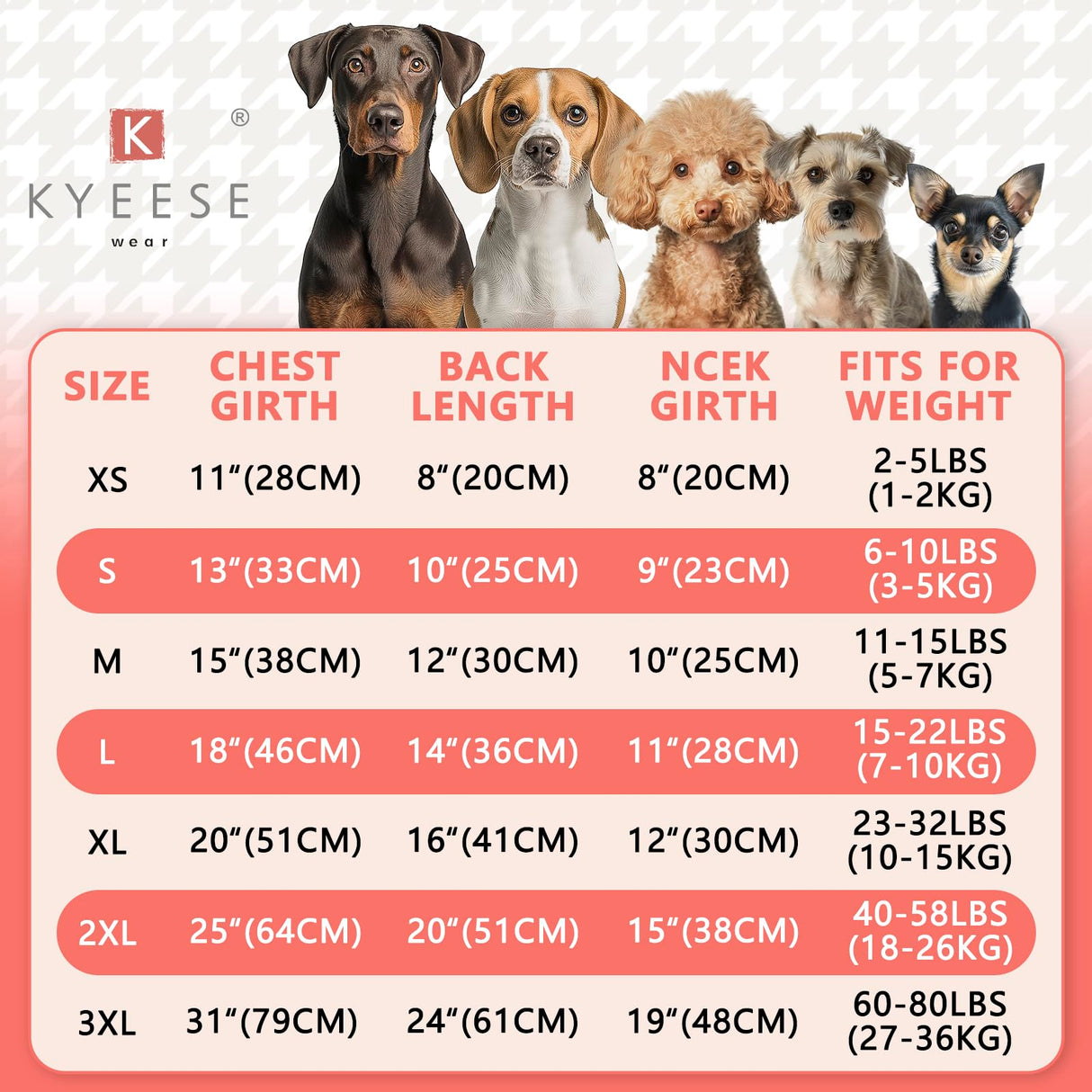 KYEESE Dog Christmas Pajamas with Reindeer Antler Hood, Pet Onesie for Large Dogs, Soft Plush Warm Dog Pjs, Red Buffalo Check Holiday Pet Onesie, Cute Festive Outfit, XXX-Large