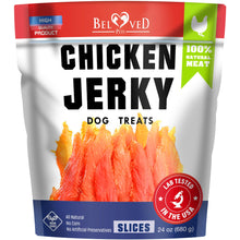 Load image into Gallery viewer, Beloved Pets Dog Treats Chicken Jerky 1.5 lb – Dog Food & High Protein Chews for Large, Medium & Small Breeds – Natural Healthy Training Snacks Strips – Human Grade Bulk Soft Pack – Made for USA